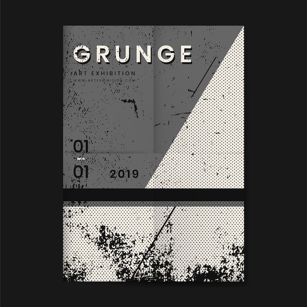 Vettore gratuito grunge afflitto poster di texture