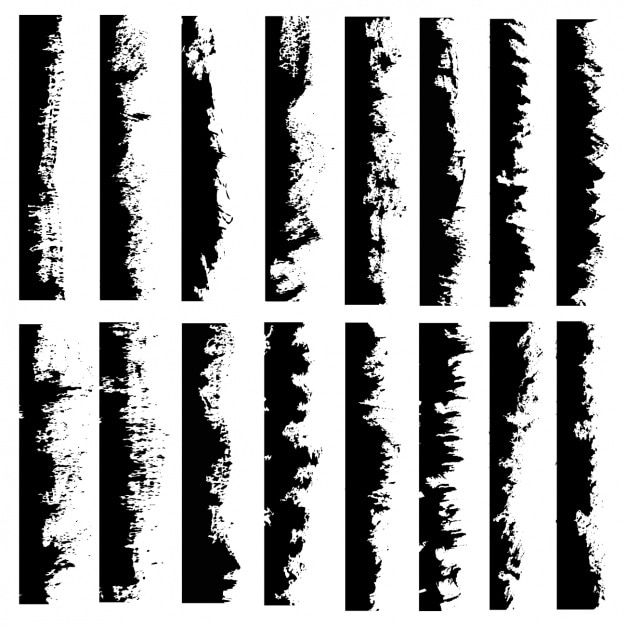 Бесплатное векторное изображение Коллекция grunge края
