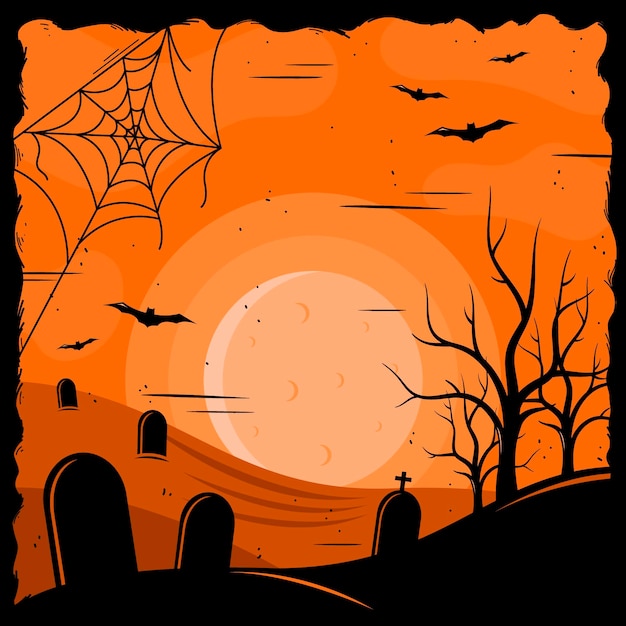 Grunge halloween background