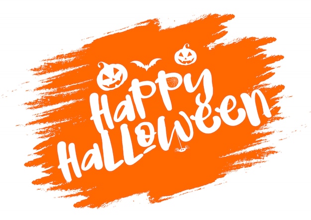 Free vector grunge halloween typography background