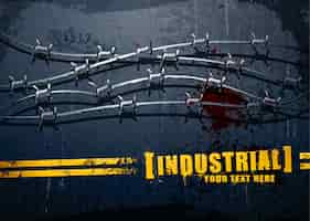 Free vector grunge industrial background