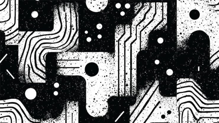 Free Vector grunge ink stroke geometric texture