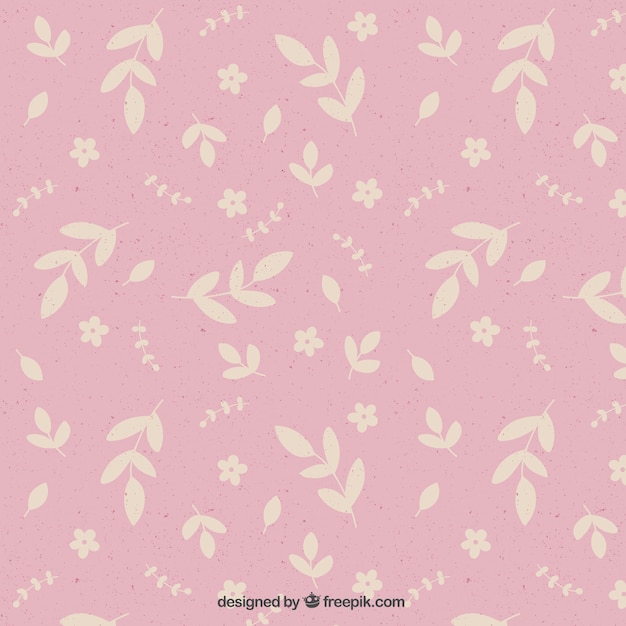 Free vector grunge leaves pattern