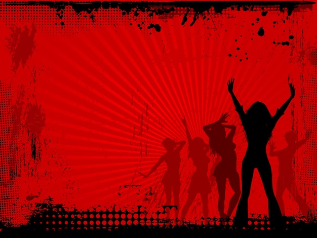 Grunge party background
