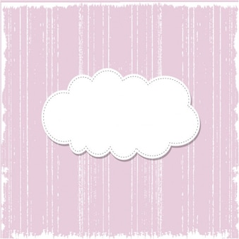 Grunge sfondo rosa modello con la bolla di discorso