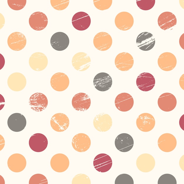 Grunge polka dot background