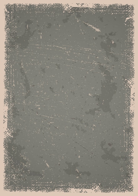 Grunge poster background with scratches, spots and textured frame