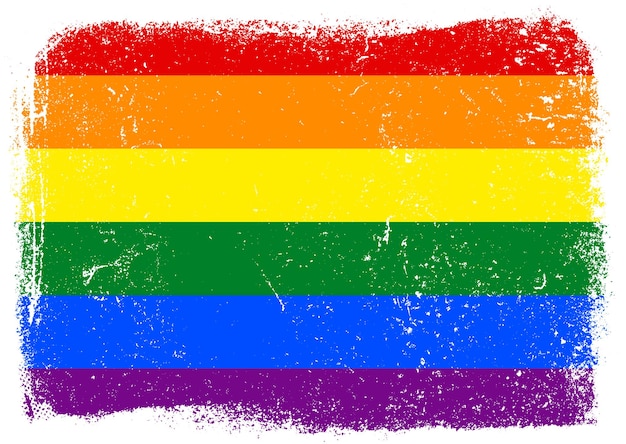 Grunge pride flag background