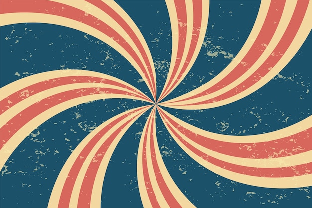 Free Vector grunge retro spiral background