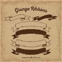 Free vector grunge ribbons