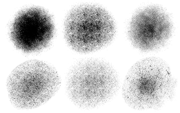 Free vector grunge round dusty stains