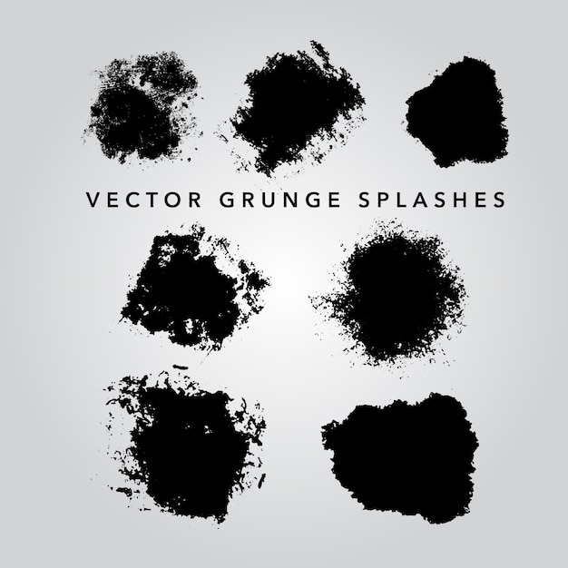 Grunge splashes collection