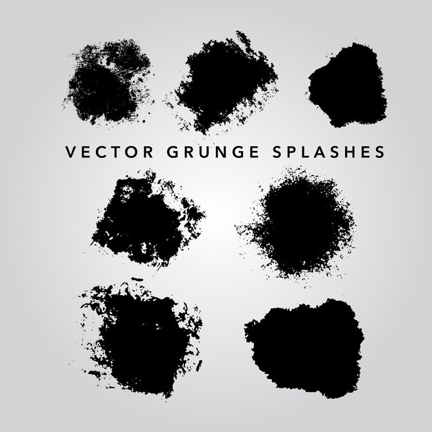 Grunge splashes collection