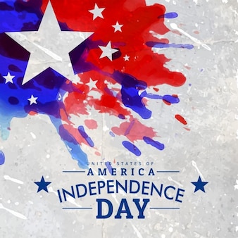 Grunge style american independence day background