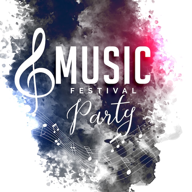 grunge style music party festival flyer poster design