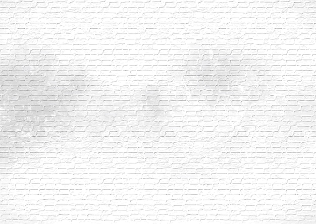 Free vector grunge style white brick wall texture