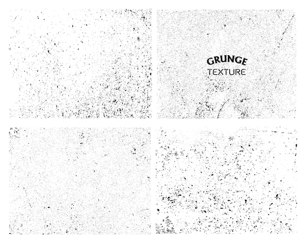 Vettore gratuito collezione grunge texture