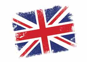 Vettore gratuito fondo della bandiera di union jack di lerciume