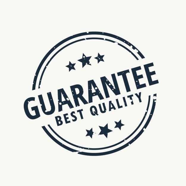 Free vector guarantee best quality, stamp