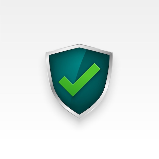 Free vector guard your privacy with our defense safety shield logo design