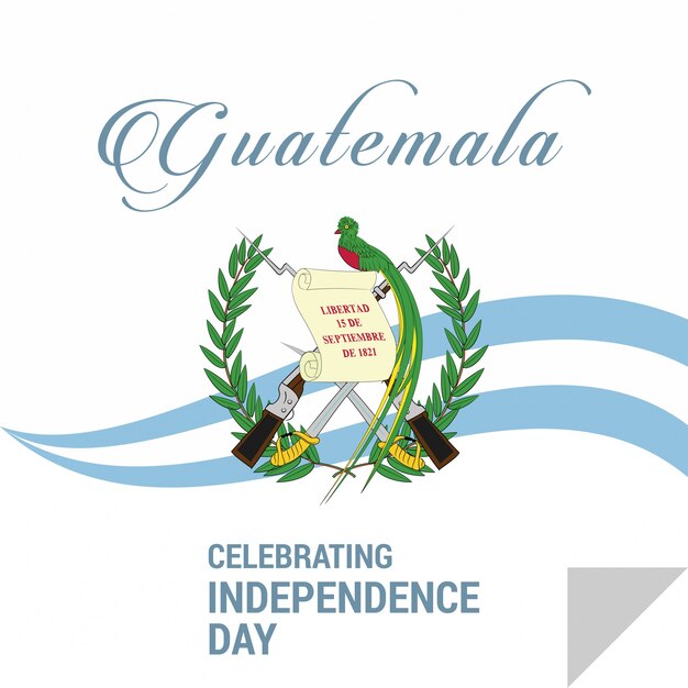 과테말라 독립 기념일 디자인