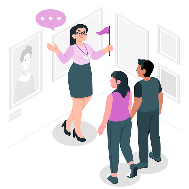 Free Vector guide concept illustration