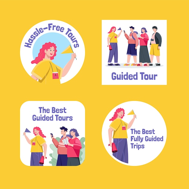 Guided tours template design