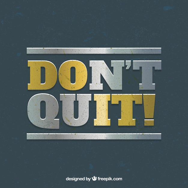 Free vector gym background with motivational phrase