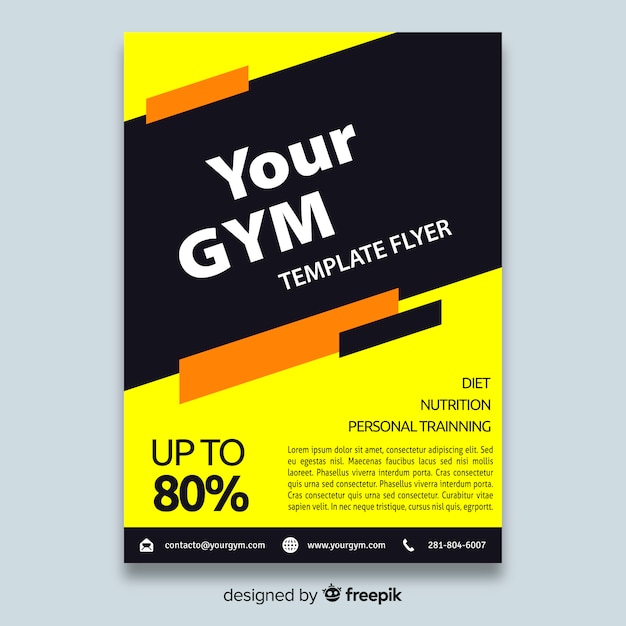 Gym flyer brochure