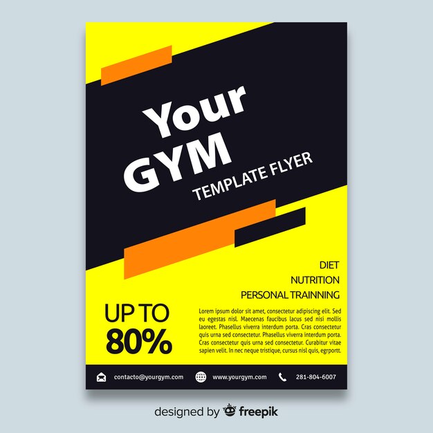 Gym flyer brochure