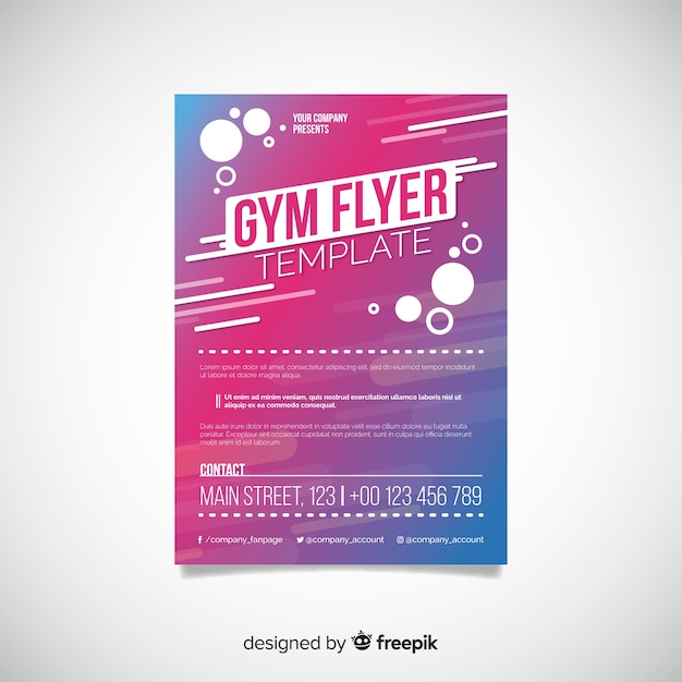 Gym flyer template