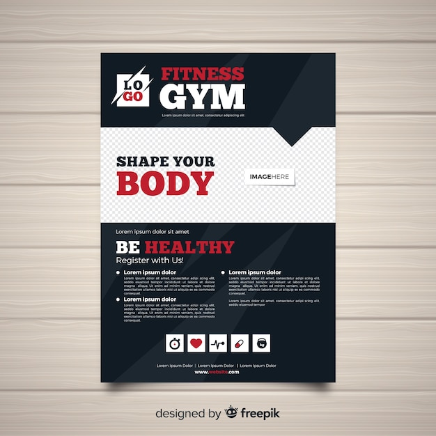 Gym flyer template