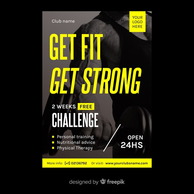 Gym flyer template