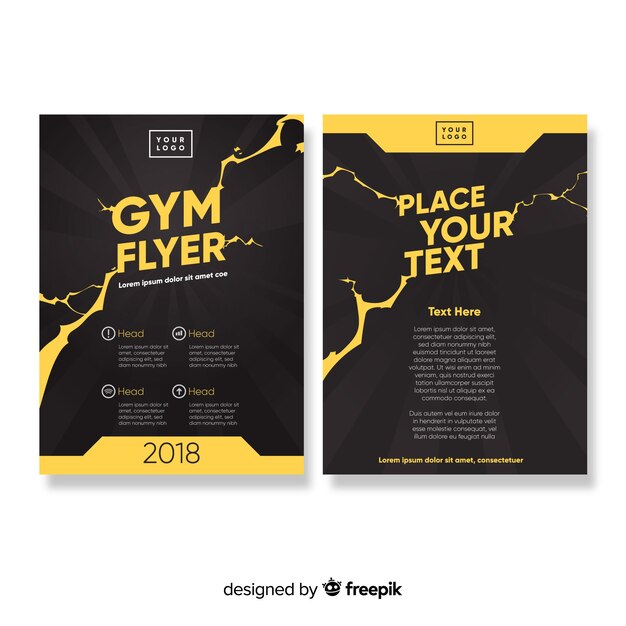 Gym flyer template