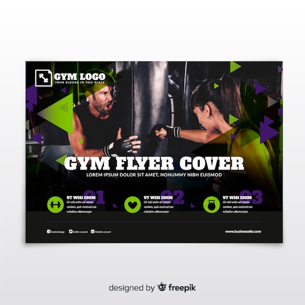 Gym flyer template