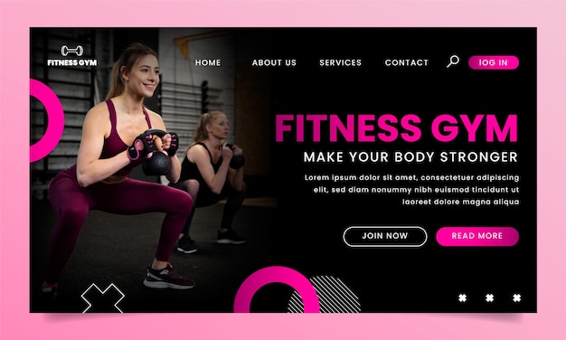 Gym template design