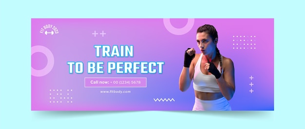 Gym training facebook cover