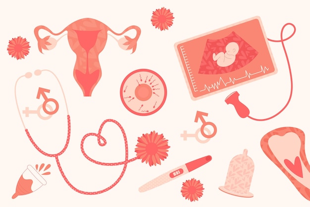 Gynecology concept illustration