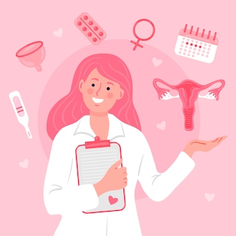 Gynecology concept illustration