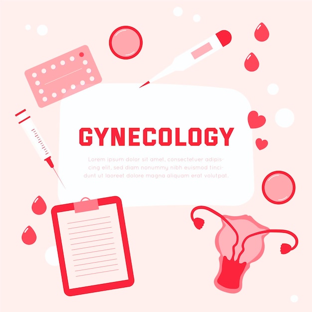 Бесплатное векторное изображение Иллюстрация концепции гинекологии