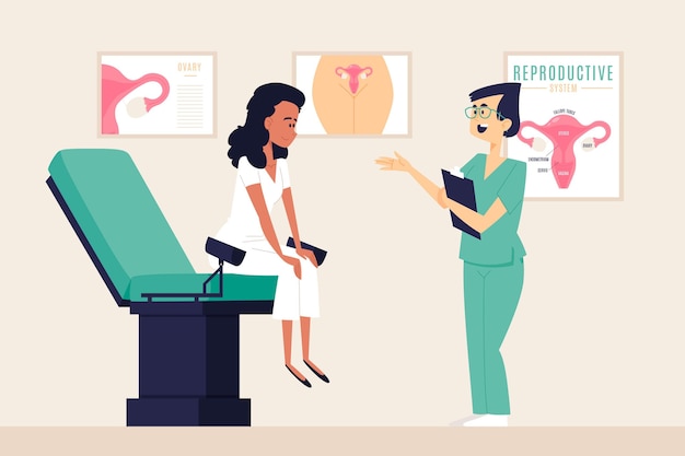 Gynecology consultation concept