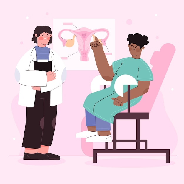 Free vector gynecology consultation illustration