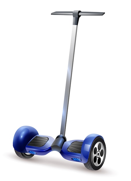 Gyro Scooter Realistic Close Up Image