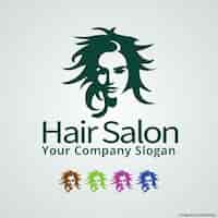 Free vector hair salon logo