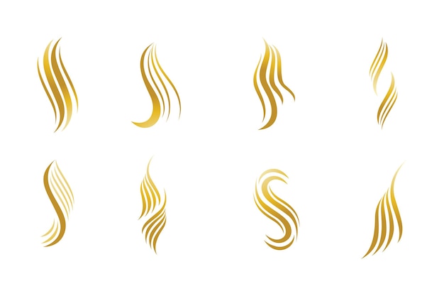 ヘアウェーブスタイル​の​ロゴ​と​シンボル
