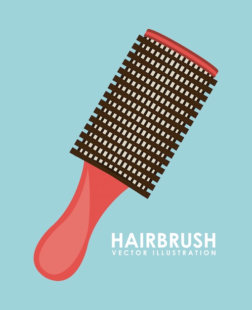 Free vector hairbrush illustration