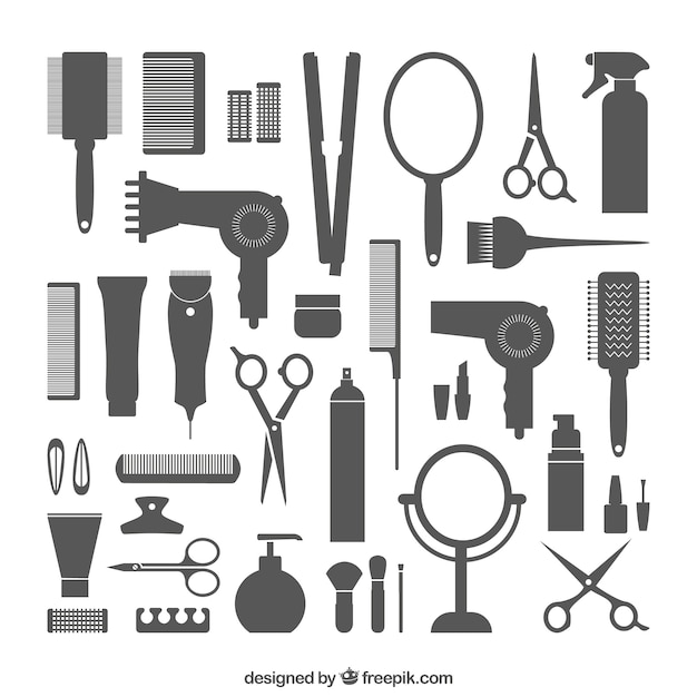 Free Hairdressing Equipment Svg Dxf Eps Png Svg Cutting File Etsy