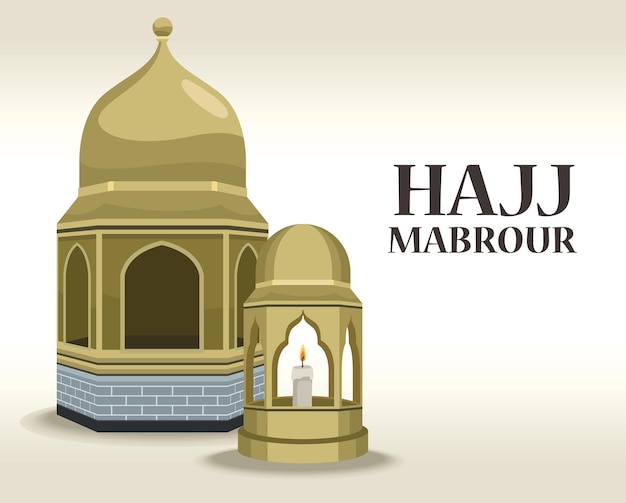 Hajj mabrour lettering