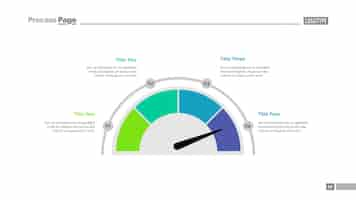 Free vector half pie chart slide template