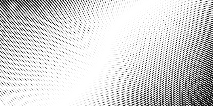 Free Vector halftone background abstract black and white dots shape